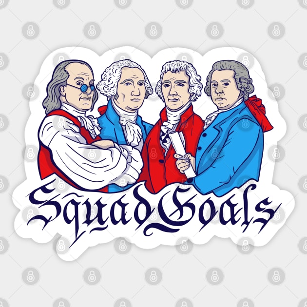 Fourth of July Squad Goals Sticker by dartistapparel